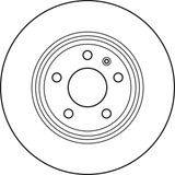 Disco de freno TRW DF4848 36,4mm 68mm