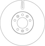 Disco de freno TRW DF4849S 304mm 28mm