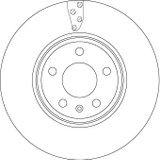 Disco de freno TRW DF4866S 314mm 25mm