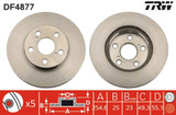 Disco de freno TRW DF4877 255mm 25mm