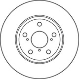Disco de freno TRW DF4939S 295mm 26mm