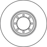 Disco de freno TRW DF4985S 294mm 24mm