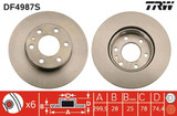 Disco de freno TRW DF4987S 300mm 28mm