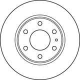 Disco de freno TRW DF4988S 296mm 16mm