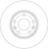 Disco de freno TRW DF6072 280mm 24mm