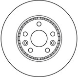 Disco de freno TRW DF6110 280mm 24mm