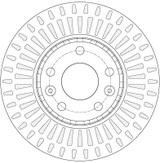 Disco de freno TRW DF6184 296mm 26mm