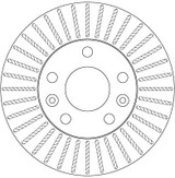 Disco de freno TRW DF6200 269mm 68mm