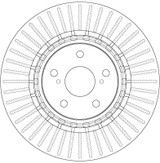 Disco de freno TRW DF6265 328mm 62mm