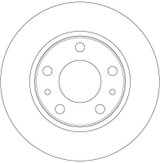 Disco de freno TRW DF6412 276mm 73mm