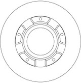 Disco de freno TRW DF6510S 288mm 120mm