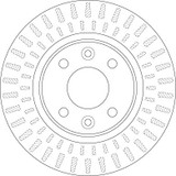 Disco de freno TRW DF6534 258mm 61mm