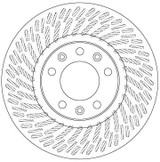 Disco de freno TRW DF6698 283mm 71mm