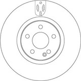 Disco de freno TRW DF6744S 330mm 67mm