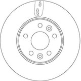 Disco de freno TRW DF6751S 296mm 68mm