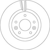 Disco de freno TRW DF6786 296mm 68mm