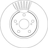 Disco de freno TRW DF7340 28mm 296mm