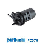 Caja, filtro de combustible PURFLUX FC578 226mm 80mm