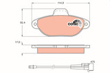 Juego de pastillas de freno TRW GDB1115 55,4mm 114,9mm