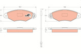Juego de pastillas de freno TRW GDB1402 47,4mm 130,8mm