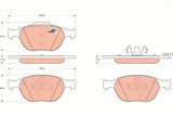 Juego de pastillas de freno TRW GDB1532 67,4mm 17,8mm