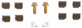 Juego de pastillas de freno TRW GDB1570 131,6mm 55,5mm