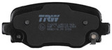 Juego de pastillas de freno TRW GDB2116 115,6mm 49,6mm