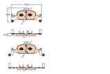 Juego de pastillas de freno TRW GDB2126 252,8mm 98,8mm