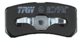 Juego de pastillas de freno TRW GDB3247 91mm 111,5mm