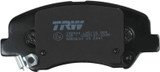 Juego de pastillas de freno TRW GDB3630 133mm 58,2mm