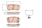 Juego de pastillas de freno TRW GDB3636 93,1mm 37,7mm