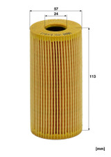 Filtro de aceite MANN-FILTER HU 618/1 y 113mm 24mm