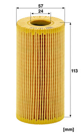 Filtro de aceite MANN-FILTER HU 618 y 113mm 24mm