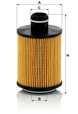 Filtro de aceite MANN-FILTER HU 712/11 x 105mm 64mm