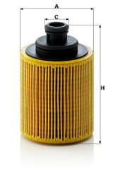 Filtro de aceite MANN-FILTER HU 712/7 x 100mm 65mm