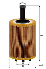 Filtro de aceite MANN-FILTER HU 719/7 x 141mm 33mm