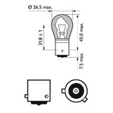 Lámpara PHILIPS 12496NACP 12V 21W