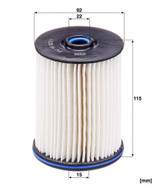 Filtro combustible MANN-FILTER PU 10 027/1 z 115mm 92mm