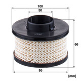 Filtro combustible MANN-FILTER PU 10 028 z 66mm 50mm