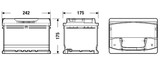 Batería de arranque TUDOR TA612 12V 61Ah