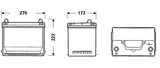 Batería de arranque TUDOR TA754 12V 75Ah