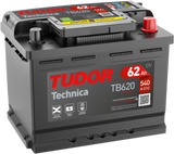 Batería Tudor Technica TB620 en perspectiva