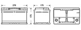 Batería de arranque TUDOR TL652 12V 65Ah