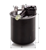 Filtro combustible MANN-FILTER WK 820/17 100mm 86mm