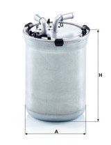 Filtro combustible MANN-FILTER WK 823/2 109mm 80mm