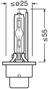 Lámpara, faro de carretera ams-OSRAM 66240XN2 85V 35W