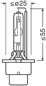 Lámpara, faro de carretera ams-OSRAM 66450 42V 35W