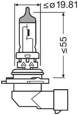 Lámpara, faro de curva dinámico ams-OSRAM 9006NL-2HB 12V 51W