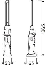 Lámpara portátil ams-OSRAM LEDIL410 3,7V 10,00W