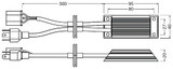 Kit de cables eléctricos ams-OSRAM LEDSC04-2HB 15W 168g